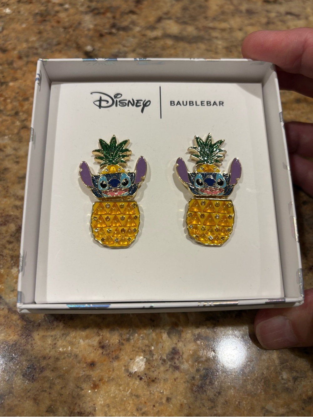 Disney BaubleBar Stitch Earrings - Yellow & Green